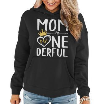 Funny Mom Of Mr Onederful 1St Birthday Boy Matching Gift For Womens Women Hoodie | Mazezy