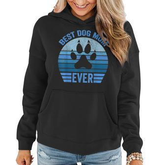 Funny Mothers Day Best Dog Mom Ever Cute Son Daughter Women Hoodie - Seseable