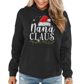 Funny Nana Claus Christmas T Pajamas Santa Women Hoodie Graphic Print Hooded Sweatshirt - Thegiftio UK