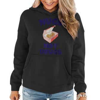 Funny Nugs Not Drugs Delicious Chicken Nugget Bucket V2 Women Hoodie - Seseable