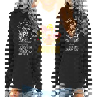 Funny One Thankful Auntie Football Turkey Thanksgiving Women Hoodie Graphic Print Hooded Sweatshirt - Thegiftio