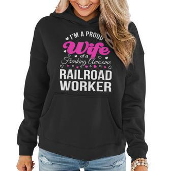 Funny Railroad Workers Wife Anniversary Gift Women Hoodie | Mazezy