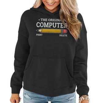 Funny Sarcastic Programmer Pencil The Original Computer Women Hoodie - Seseable