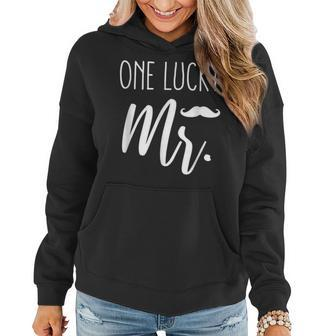 Funny St Patricks Day Couples Matching One Lucky Mr Women Hoodie - Seseable