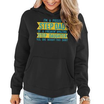 Funny Step Dad | Fathers Day Step Daughter Gifts Women Hoodie | Mazezy