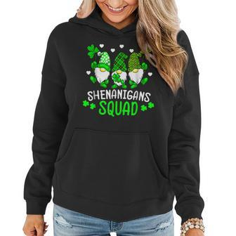 Funny Time For Shenanigans Squad St Patricks Day Gnomes Women Hoodie - Seseable