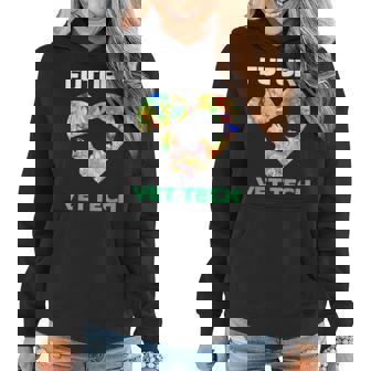 Future Vet Veterinarian Vet Tech Student Christmas Gift Women Hoodie Graphic Print Hooded Sweatshirt - Thegiftio UK