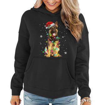 German Shepherd Dog Tree Christmas Sweater Xmas Dogs Gifts Tshirt V2 Women Hoodie - Monsterry DE