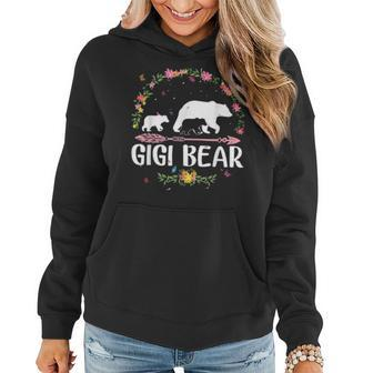 Gigi Bear Flowers Matching Family Bear Mothers Day Gift V2 Women Hoodie - Seseable