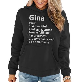 Gina Definition Personalized Name Funny Christmas Gift Women Hoodie | Mazezy