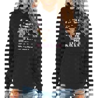 Girls Koala Gift Just A Girl Who Loves Koalas Women Hoodie Graphic Print Hooded Sweatshirt - Thegiftio