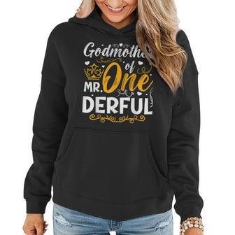Godmother Of Mr One Derful Party Family 1St Birthday  Women Hoodie