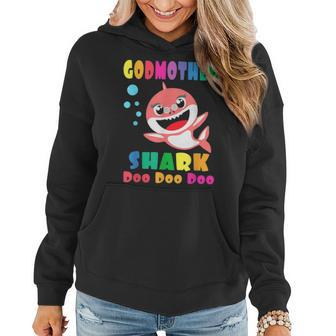 Godmother Shark Funny Mothers Day Gift For Womens Mom Women Hoodie | Seseable UK