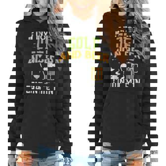 Golf And Beer Funny Drinking Golfer Dad Men Fathers Day Gift Women Hoodie | Seseable CA