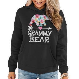 Grammy Bear Floral Family Mothers Day Gifts For Mom Women Hoodie - Seseable