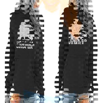 Grandma Bear Mothers Day Funny Two Cub Kids Grandmom Women Hoodie - Thegiftio