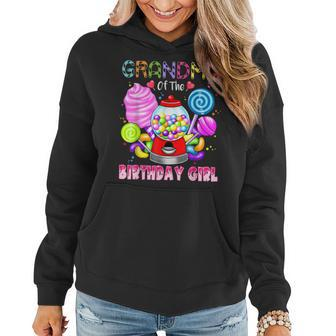 Grandma Of The Birthday Girl Candyland Candy Birthday Party  Women Hoodie