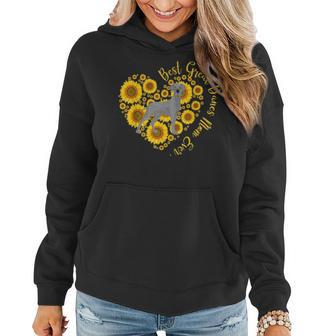 Great Danes Mom Sunflower Heart Funny Mothers Day Women Hoodie - Seseable
