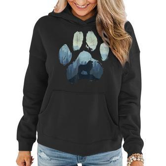 Great Pyrenees Dog Paw Mom Dad Mountains Women Hoodie | Mazezy