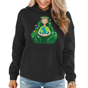 Green Mother Earth Day Save Our Planet For Girls Kids Women Hoodie | Mazezy