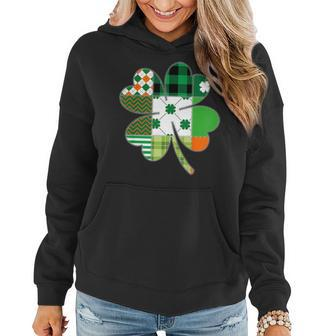 Green Plaid St Patricks Day Shirt Girls Shamrock Womens Women Hoodie | Mazezy