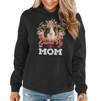 Guinea Pig Mom Floral Arrow Mothers Day Gift Women Hoodie - Seseable