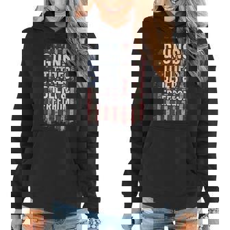 Guns Titties Beer & Freedom - Funny Mens Gun Drinking Joke Women Hoodie | Seseable CA