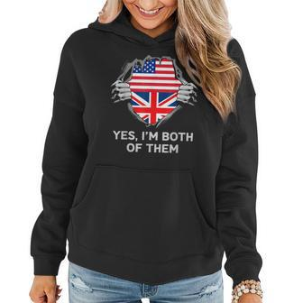 Half American Half British Usa England Flag Mens Womens Women Hoodie - Thegiftio UK