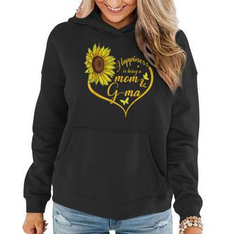 Happiness Is Being A G Ma Sunflower Grandma Mothers Day Women Hoodie | Mazezy