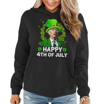 Happy 4Th Of July Joe Biden St Patricks Day Leprechaun Hat V61 Women Hoodie - Seseable