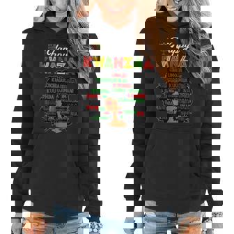 Happy Kwanzaa Decorations African American Seven Principles Women Hoodie - Thegiftio