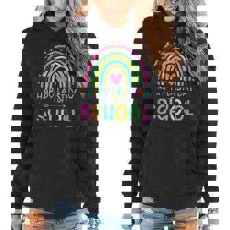 Happy Last Day Of School Rainbow Teacher Student Women Girls Women Hoodie | Mazezy