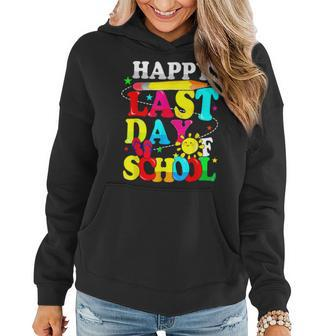 Happy Last Day Of School Students Teachers End Of The Year Women Hoodie | Mazezy