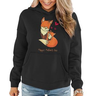 Happy Mothers Day Beautiful Foxes Foxy Mama Best Mom Gift Women Hoodie - Seseable