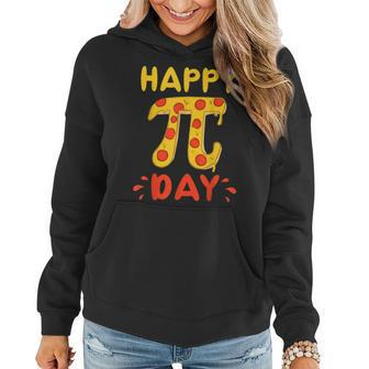 Happy Pi Day Pie Day Pizza - Mathematics Pi Symbol Women Hoodie - Seseable