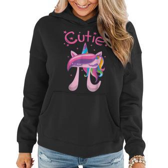 Happy Pie Day Cute Pi Unicorn 314 Funny Stem Math Teacher Women Hoodie | Mazezy