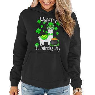 Happy St Patricks Day Three Gnome Irish Shamrock Leprechaun Women Hoodie - Seseable