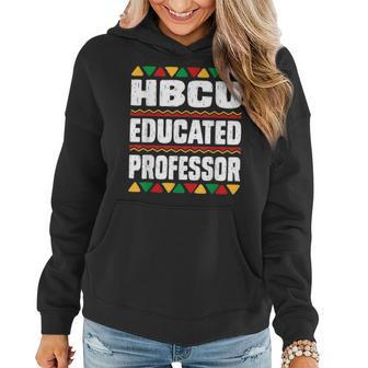 Hbcu Educated Professor Black College Grad Dashiki Women Hoodie Graphic Print Hooded Sweatshirt - Thegiftio UK