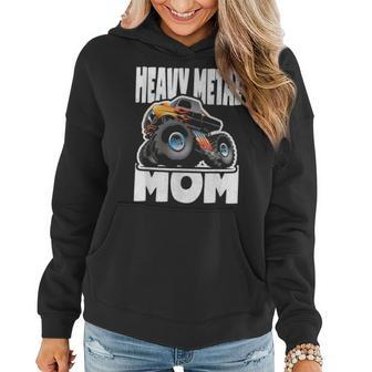 Heavy Metal Mom Retro Monster Truck Music Mother Women Hoodie - Seseable