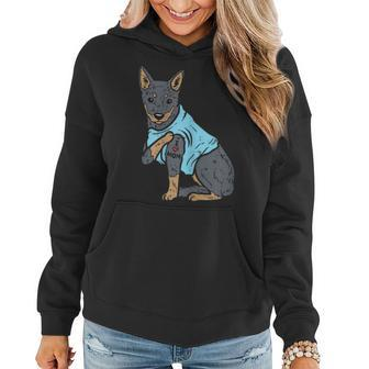 Heeler I Love Mom Animal Pet Red Blue Cattle Dog Women Gift Gift For Womens Women Hoodie | Mazezy AU