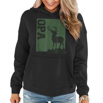 Herren Hirschmotiv Für Jäger Opa Frauen Hoodie - Seseable