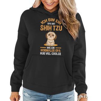 Herren Opa Großvater Shih Tzu Frauen Hoodie - Seseable