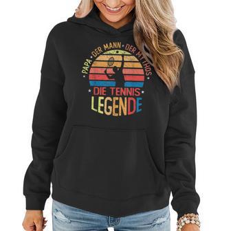 Herren Papa Tennis Legende Hoodie, Retro Design für Tennisspieler - Seseable