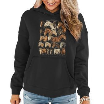 Horse Breeds Equestrian Horseback Riding Gifts For Girls Women Hoodie | Mazezy