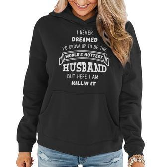 Hottest Husband Shirt Cute Funny Fathers Day Gift From Wife Women Hoodie | Mazezy