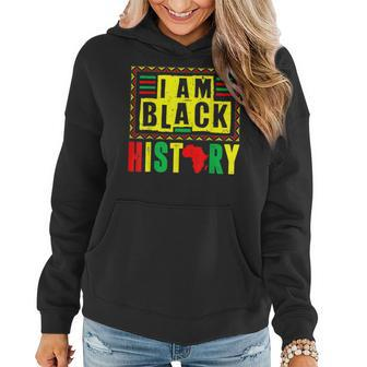I Am Black History Month African American Pride Celebration V20 Women Hoodie - Seseable
