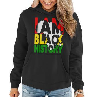 I Am Black History Month African American Pride Celebration V22 Women Hoodie - Seseable