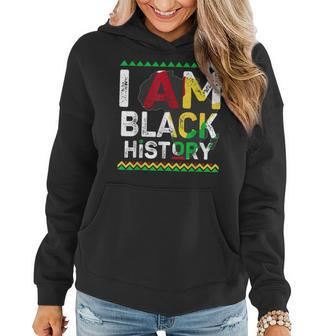 I Am Black History Month African American Pride Celebration V27 Women Hoodie - Seseable