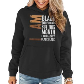 I Am Black Woman Educated Melanin Black History Month V4 Women Hoodie - Seseable
