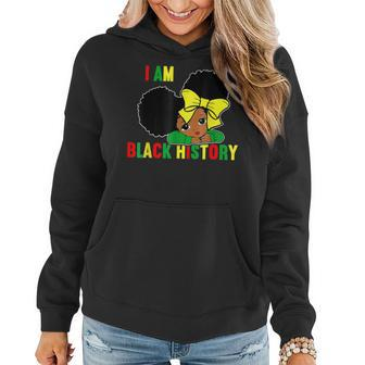 I Am The Strong African Queen Girls Black History Month V10 Women Hoodie - Seseable